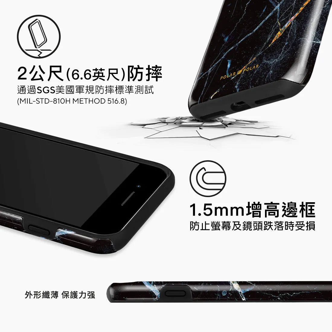 Midnight Marble - iPhone 8 Plus/7 Plus Case