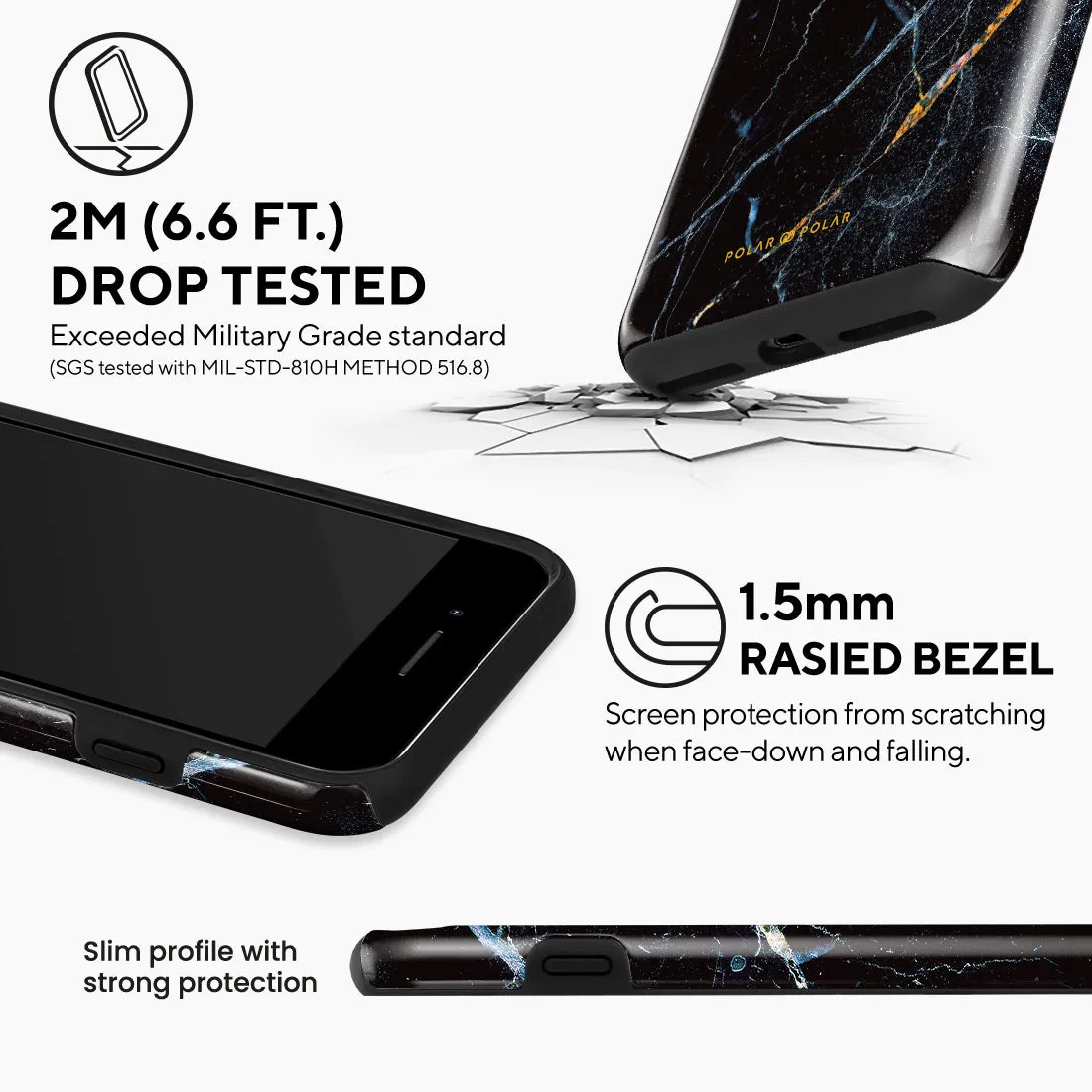 Midnight Marble - iPhone 8 Plus/7 Plus Case