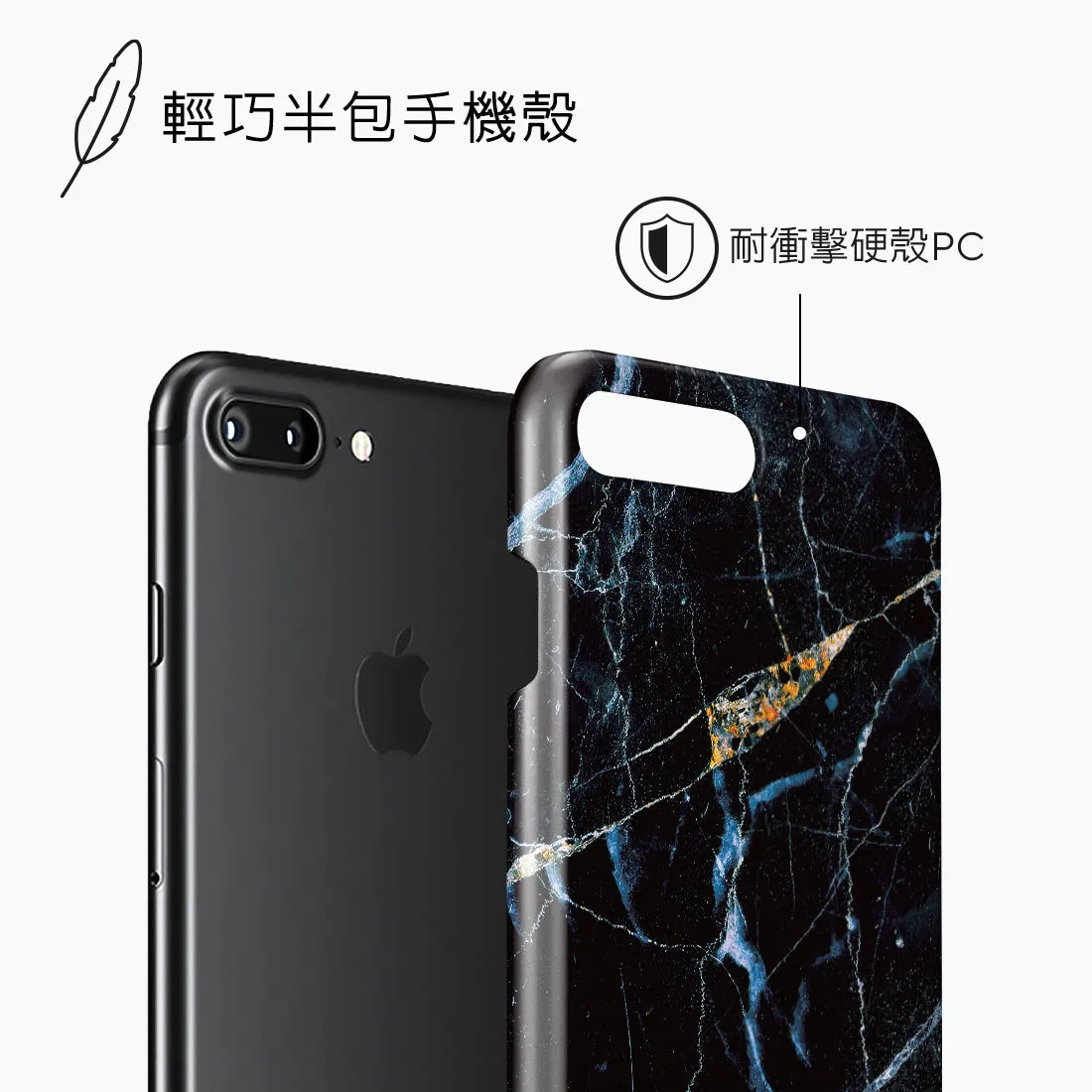 Midnight Marble - iPhone 8 Plus/7 Plus Case