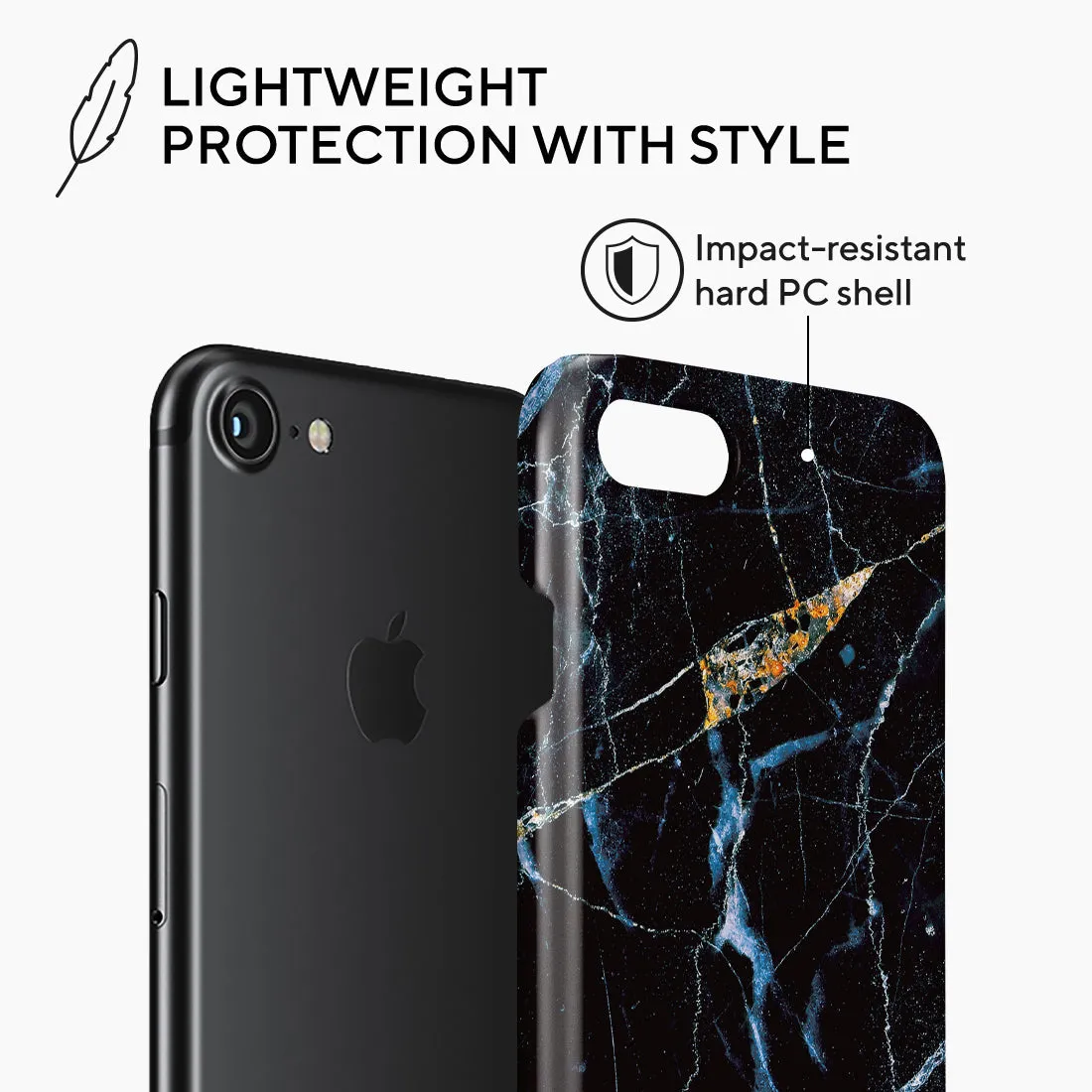 Midnight Marble - iPhone SE3 / SE2 / 8 / 7 Case
