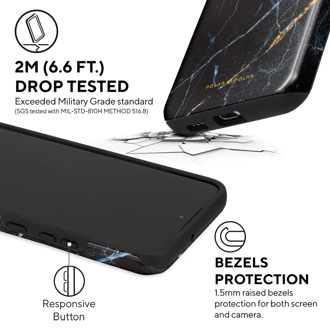 Midnight Marble - Samsung Galaxy S22  5G Case