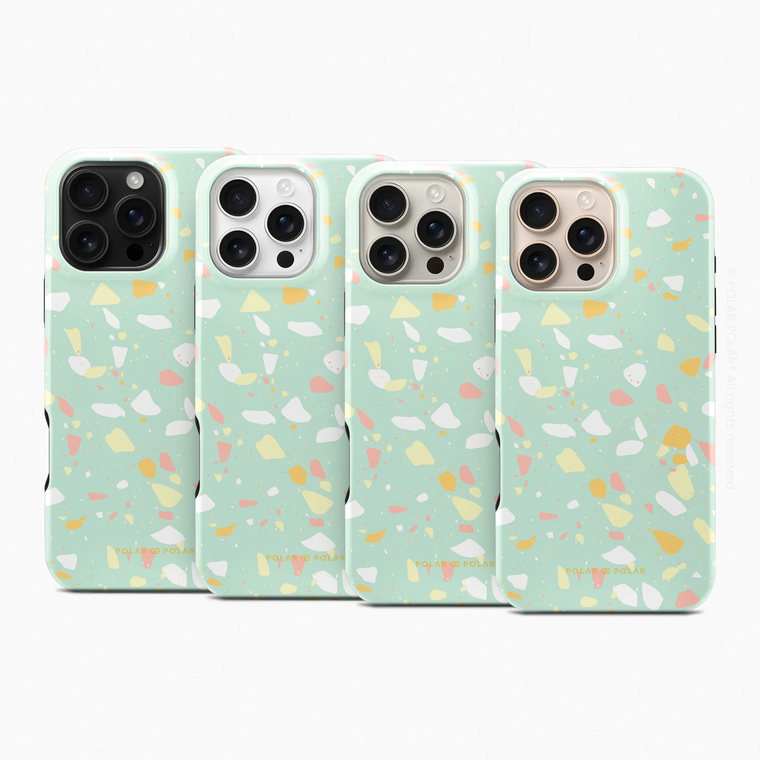 Mist Green Terrazzo - iPhone 16 Pro Max Case