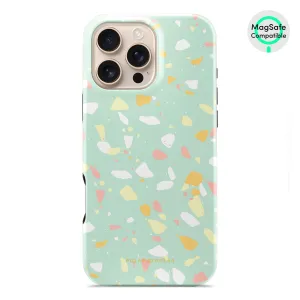 Mist Green Terrazzo - iPhone 16 Pro Max Case