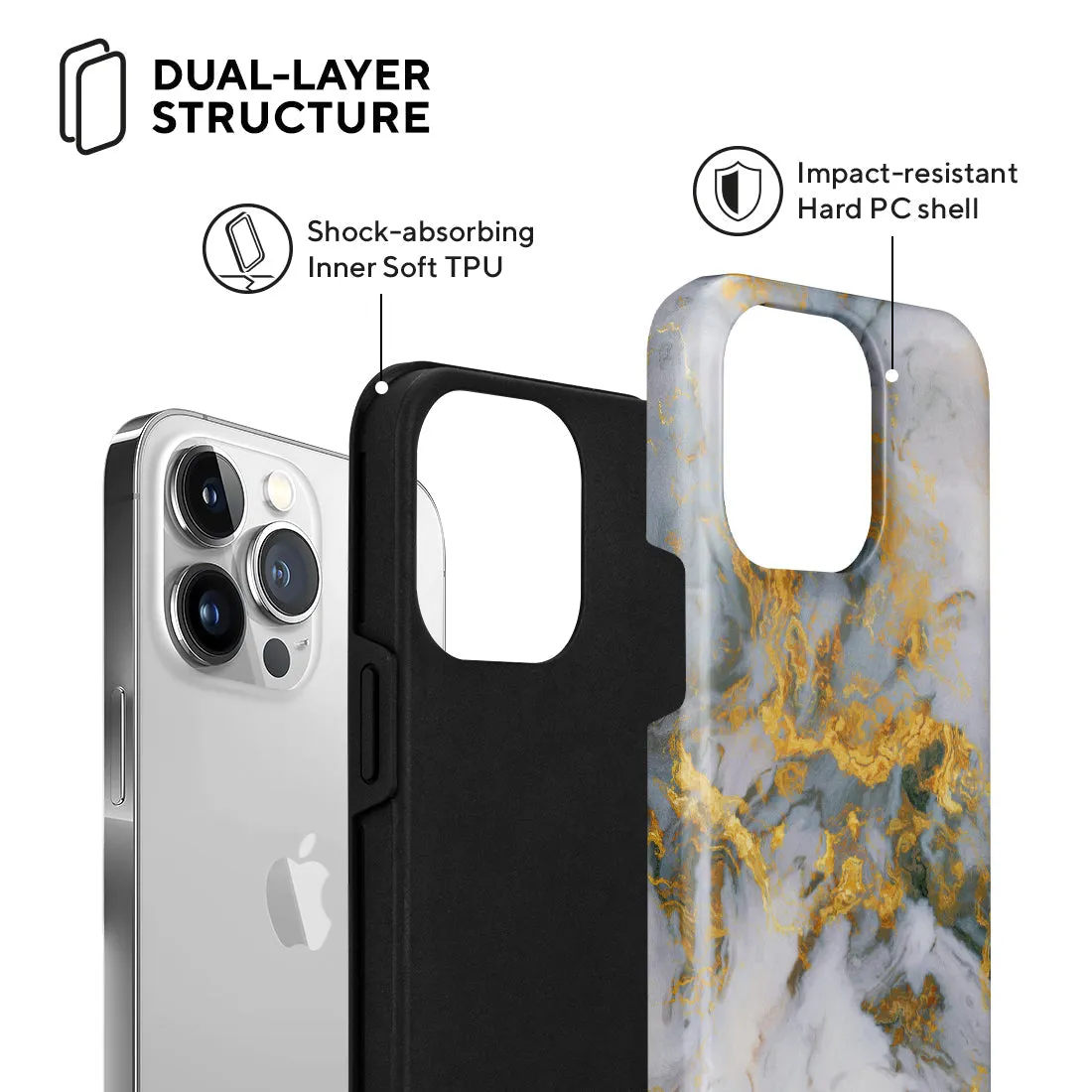 Mist Marble Custom - iPhone 13 Pro Case