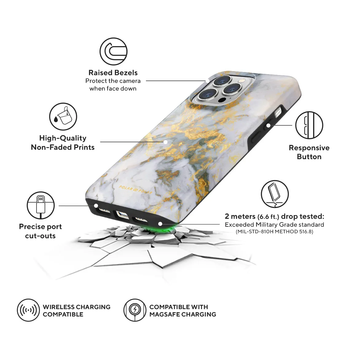 Mist Marble Custom - iPhone 13 Pro Case