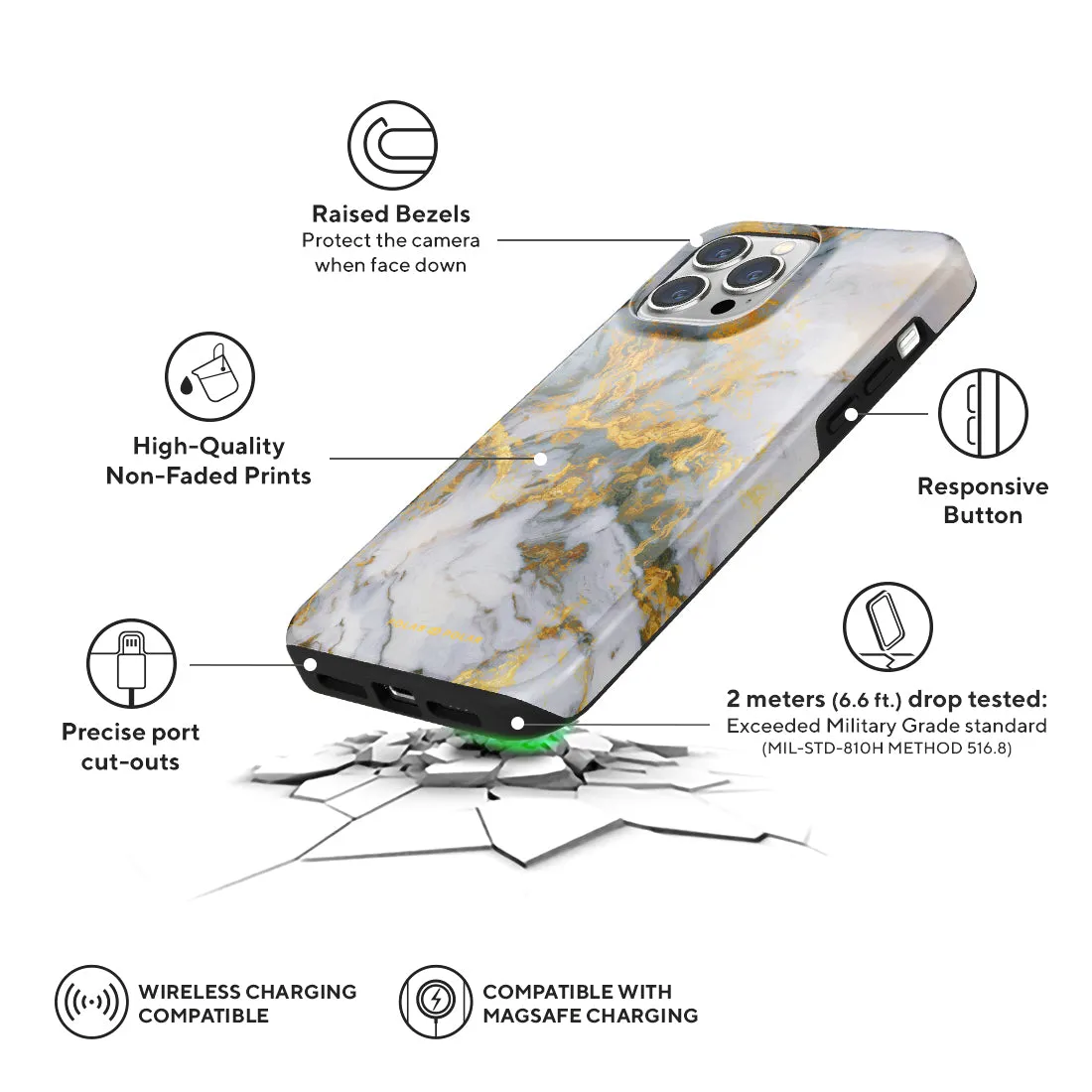Mist Marble Custom - iPhone 13 Pro Max Case