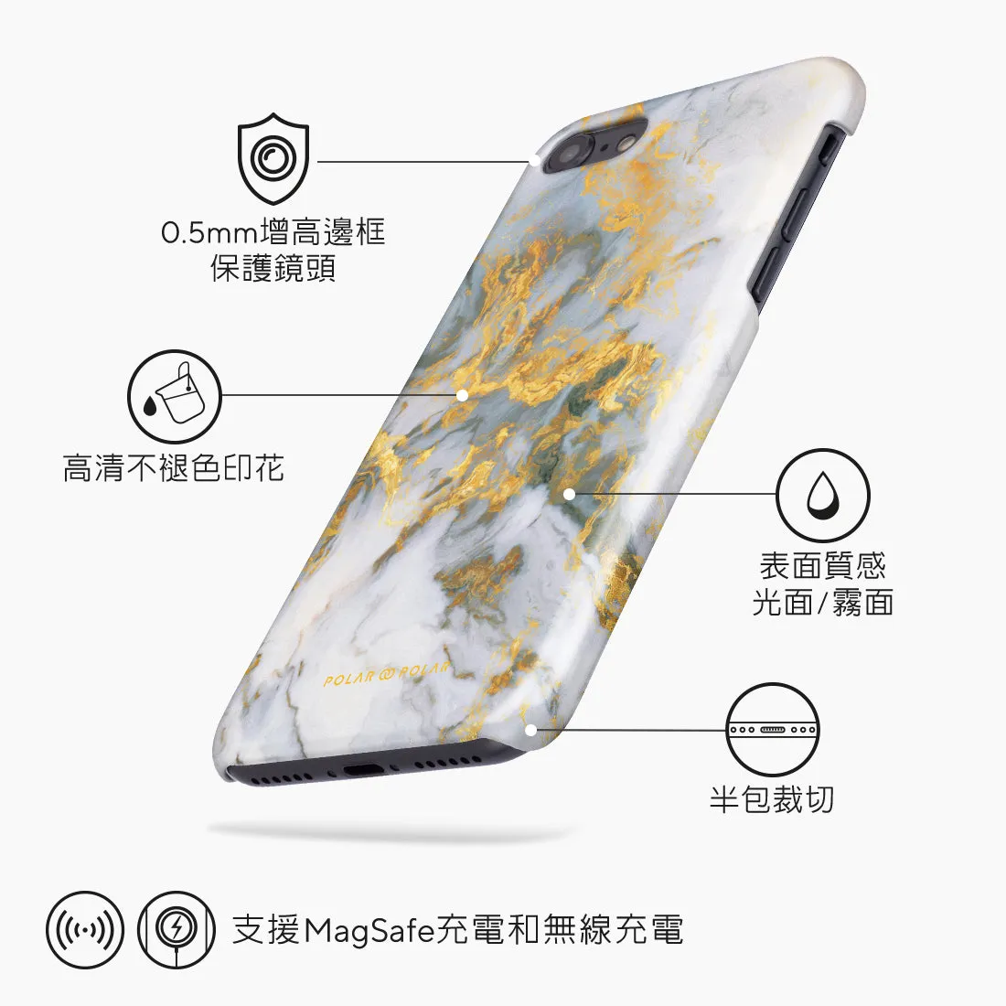 Mist Marble Custom - iPhone SE3 / SE2 / 8 / 7 Case