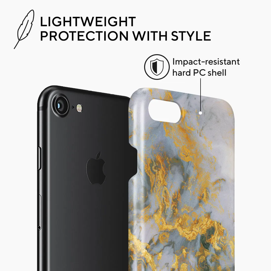 Mist Marble Custom - iPhone SE3 / SE2 / 8 / 7 Case