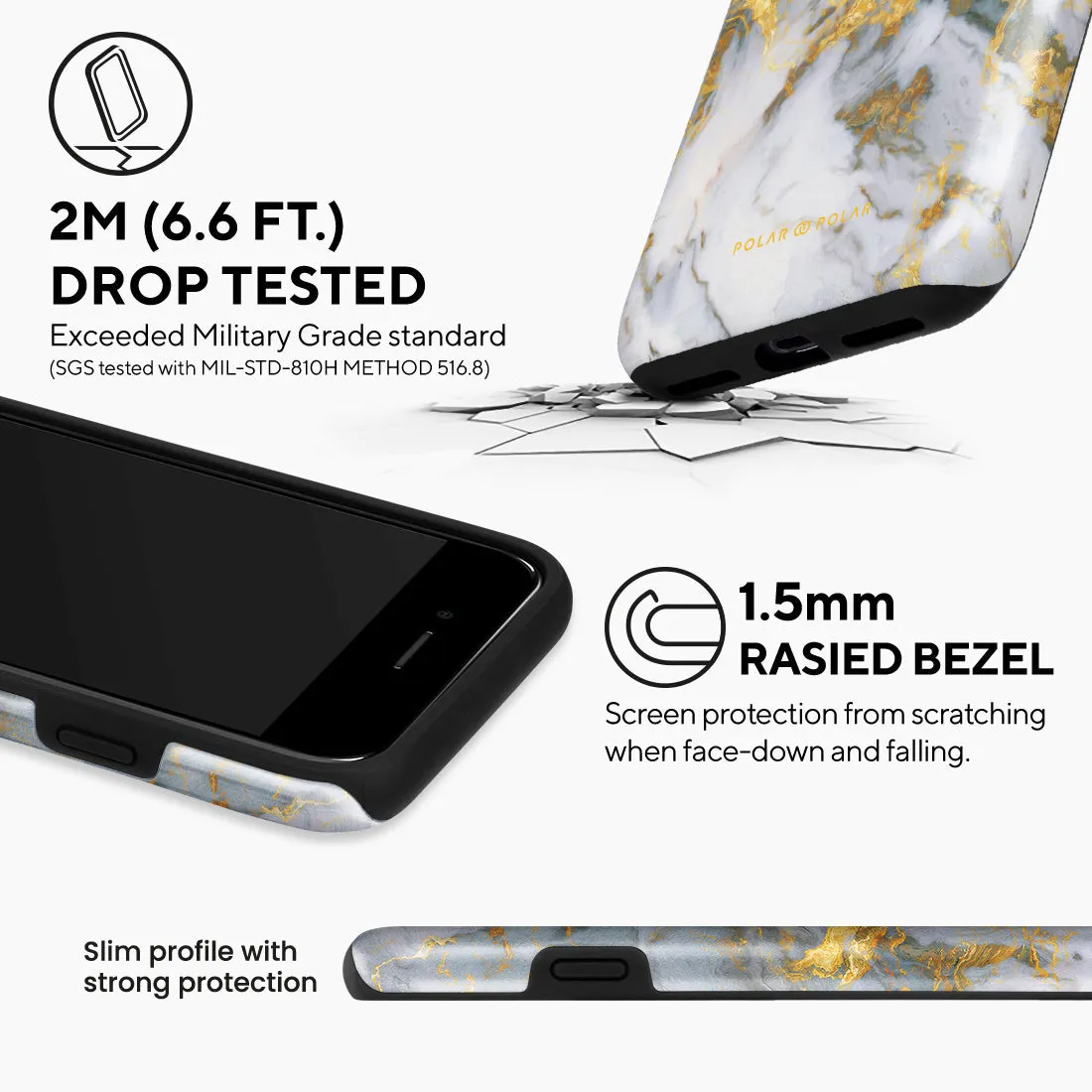Mist Marble Custom - iPhone SE3 / SE2 / 8 / 7 Case