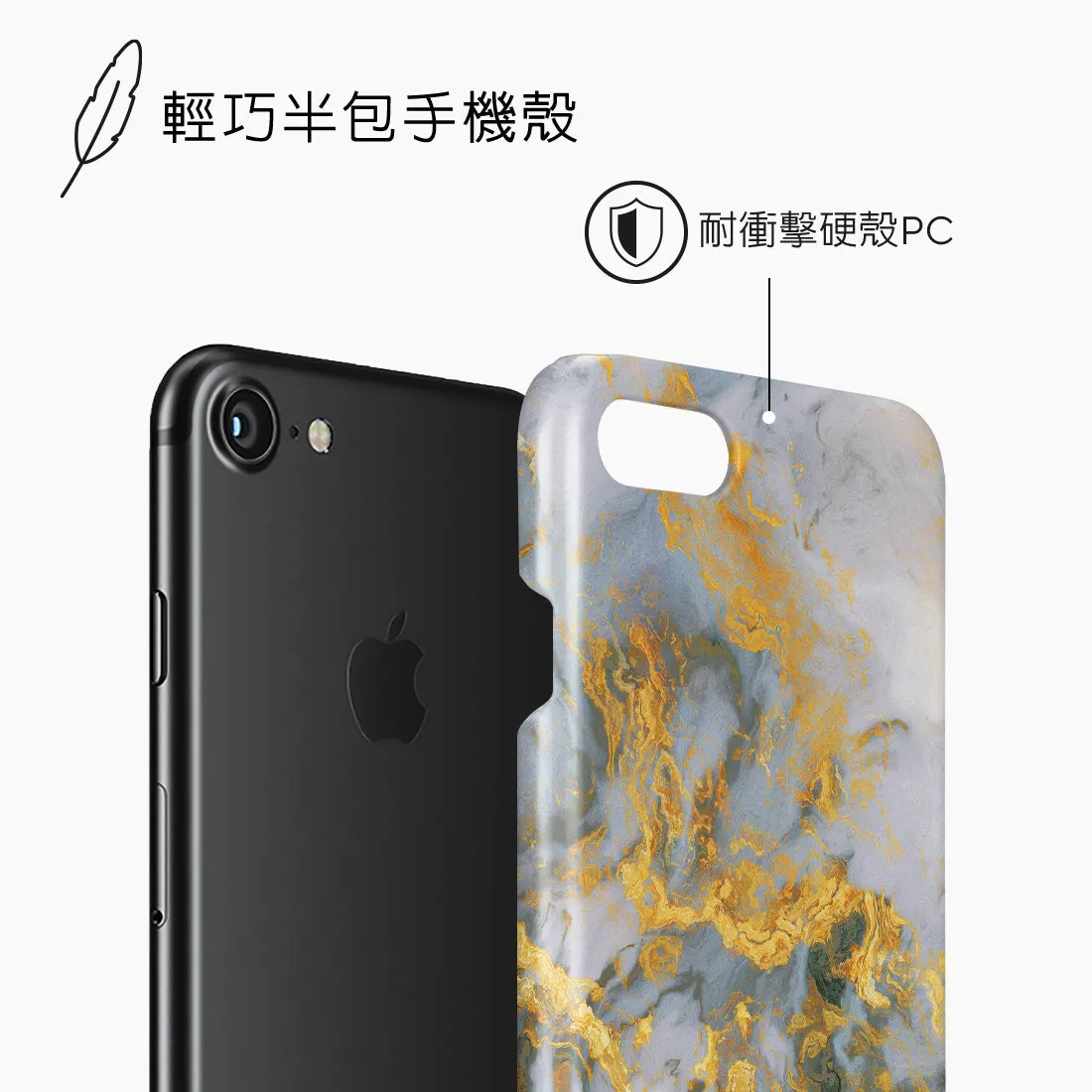 Mist Marble Custom - iPhone SE3 / SE2 / 8 / 7 Case