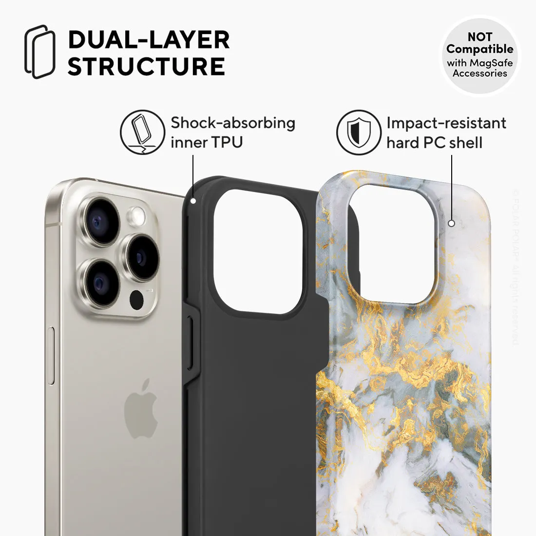 Mist Marble - iPhone 15 Pro Case