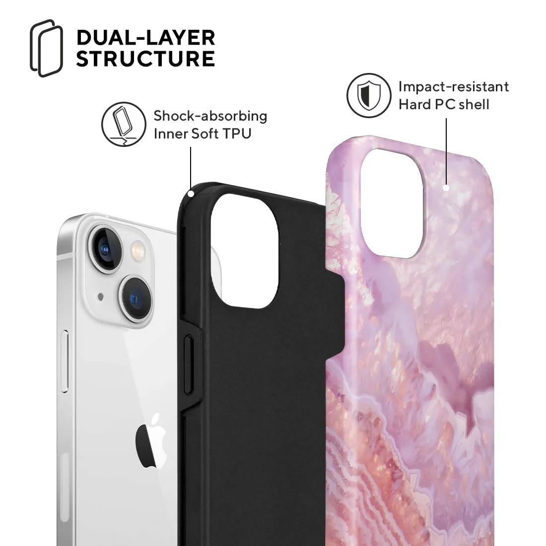 Misty Rose Coral Custom - iPhone 13 Case