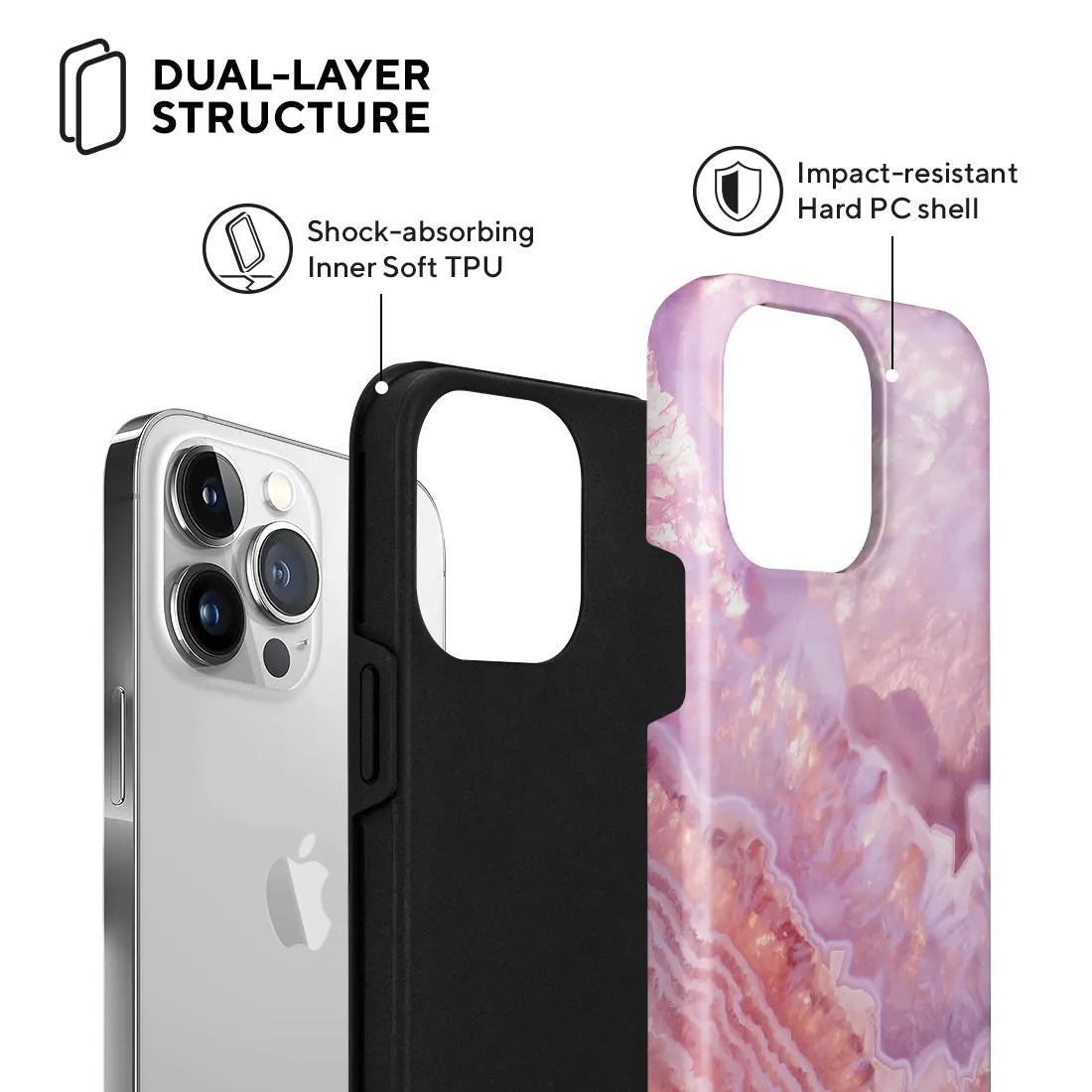 Misty Rose Coral Custom - iPhone 13 Pro Case