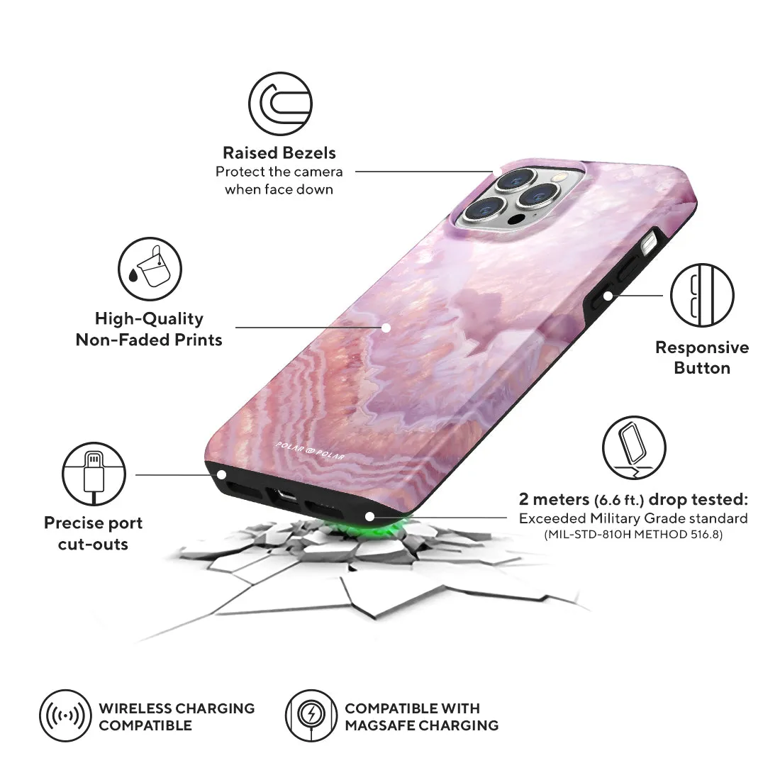 Misty Rose Coral - iPhone 13 Pro Max Case