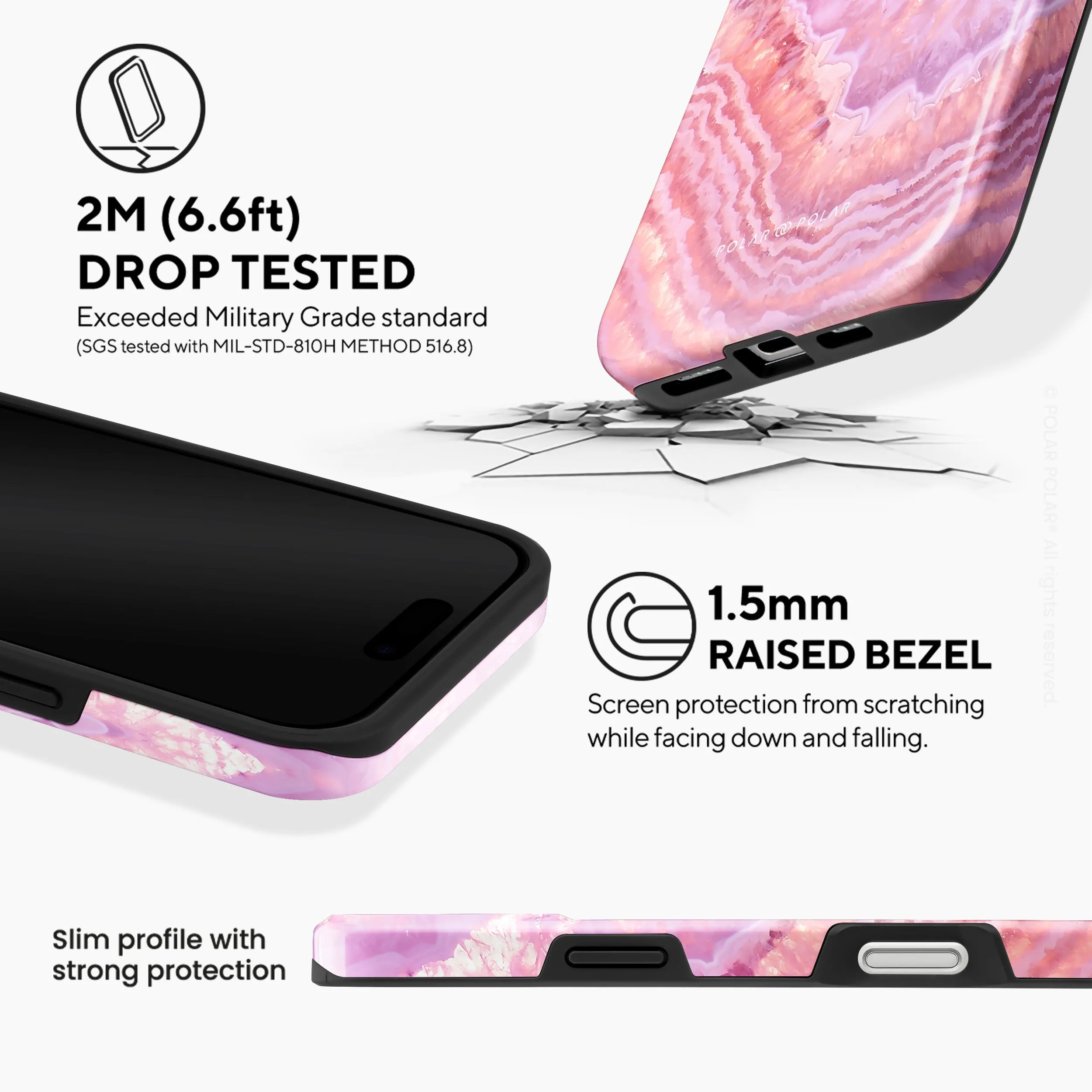 Misty Rose Coral - iPhone 16 Plus Case