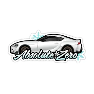 MKV Supra Absolute White Snowflakes Sticker