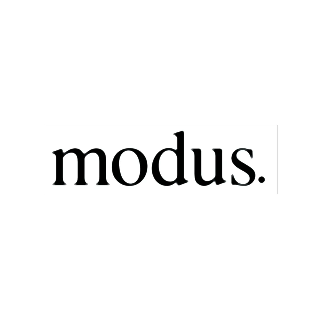 Modus Logo Ramp Sticker S - White