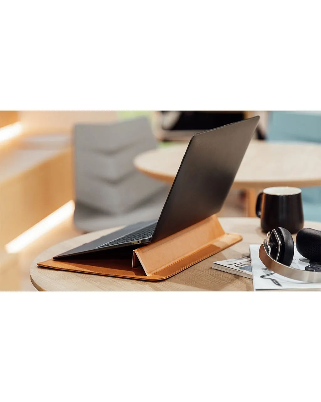 Moshi Muse 13" 3-in-1 Slim Laptop Sleeve and Stand
