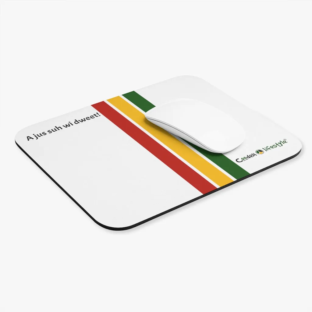 Mouse Pad (Rectangle-AJSWD-PAN-WHT)