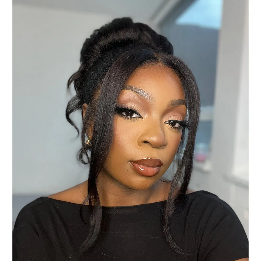 Natural 360 Lace Frontal Kinky Edges Ventilated Wig