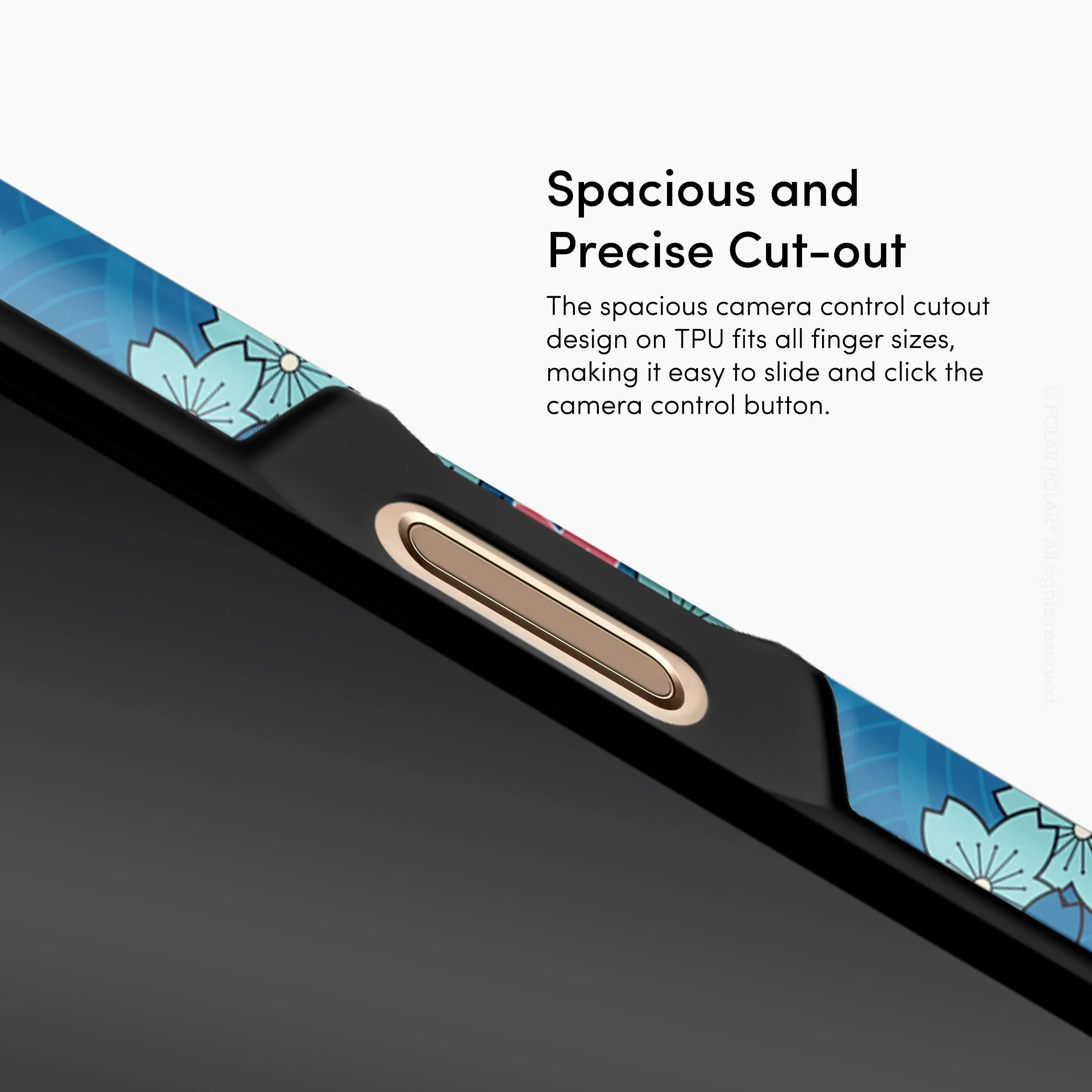 Navy Sakura Wave - iPhone 16 Plus Case