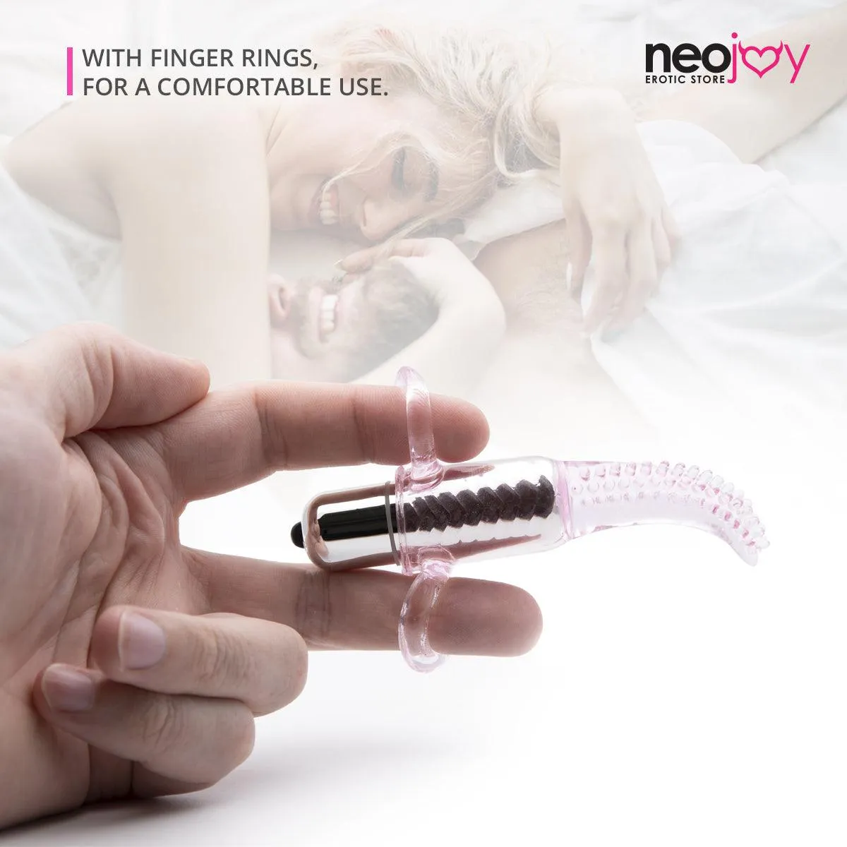 Neojoy Hot Spot Tickler - Masturbation Clitoral Vibrator - Jelly Tongue Bullet Vibrator for Women - Adult Sex Toy
