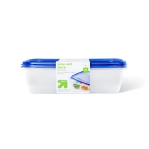 New Snap and Store Large Rectangle Food Storage Container - 2ct/128oz - up & up