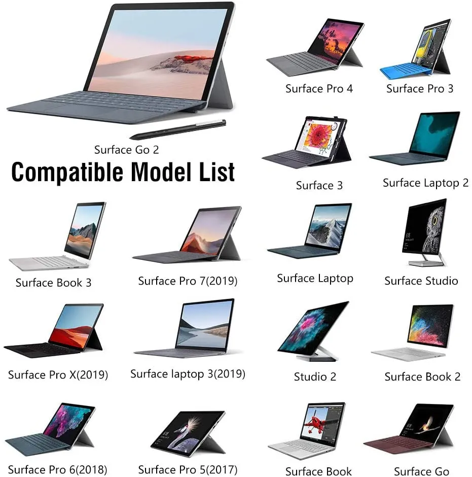 New TiMOVO Pen for Surface, Surface Stylus Pen for Surface Pro 7/6/5/4/3/X,Surface Go 2/1,Surface Book 3/2/1,Surface Laptop 3/2/1,Surface Studio 2/1,Surface 3, 4096 Level Pressure, 300 Days Standby, Black! Retails $40 