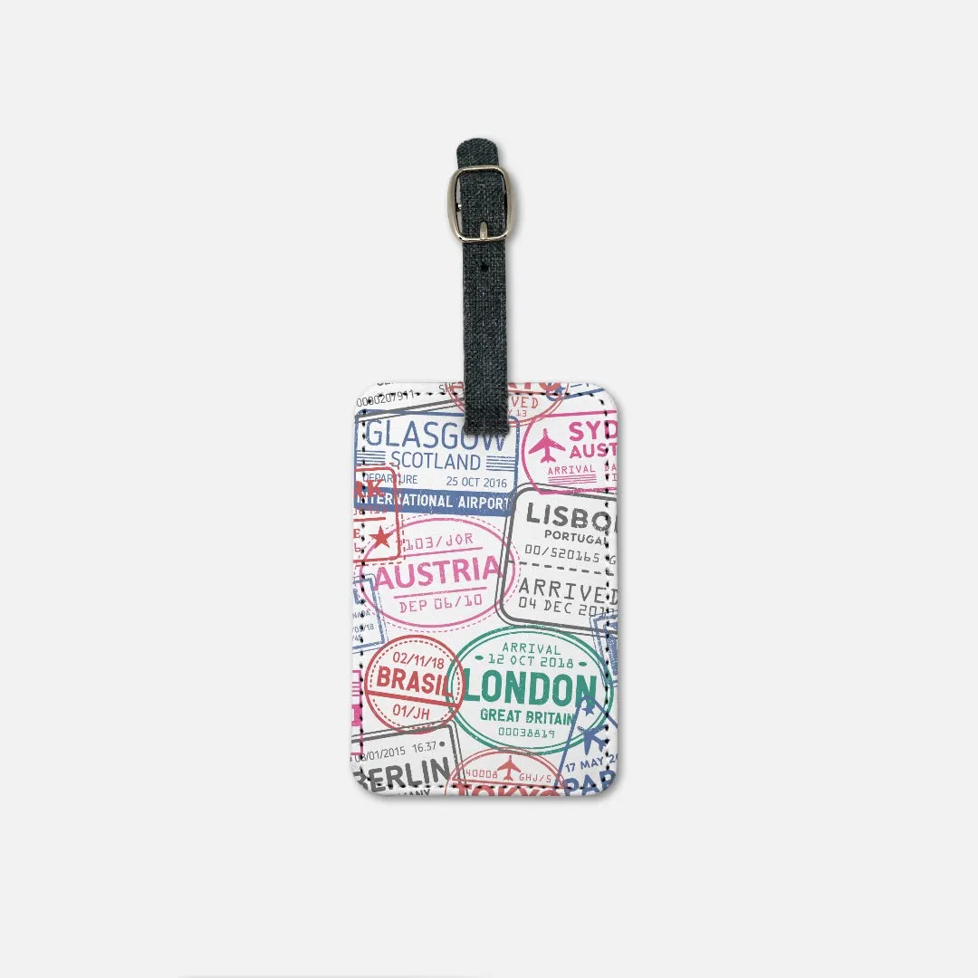 Next Stop, London Luggage Tag w/Buckle
