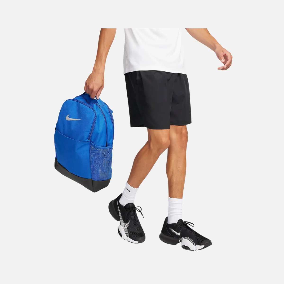 Nike Brasilia 9.5 Training Backpack (24L) -Game Royal/Black/Metallic Silver