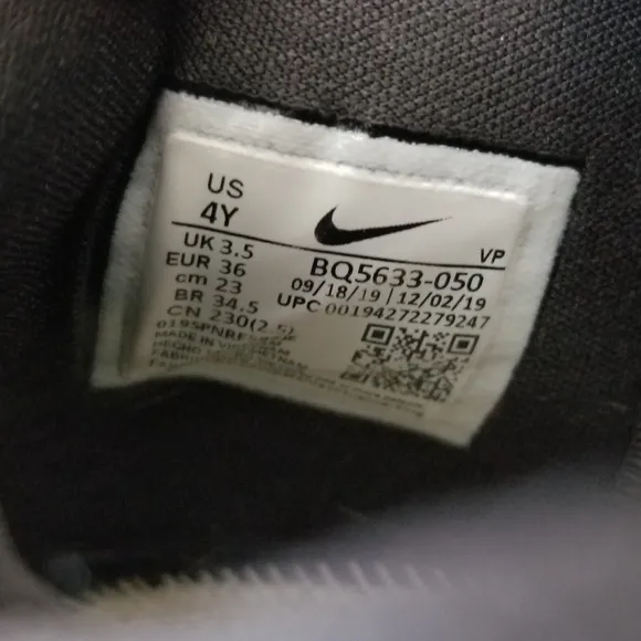 Nike Zoom Freak 1 GS in Smoke Grey 4 Youth