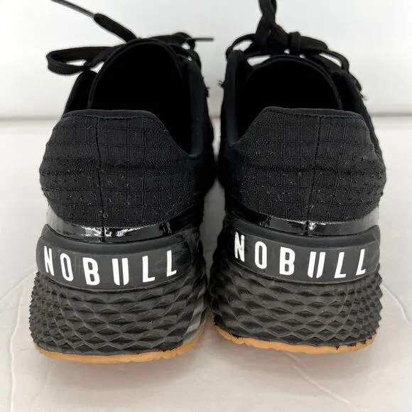 NOBULL Allday Ripstop Sneaker Size 10.5M/12W Laced Up Running Gym Black Gum
