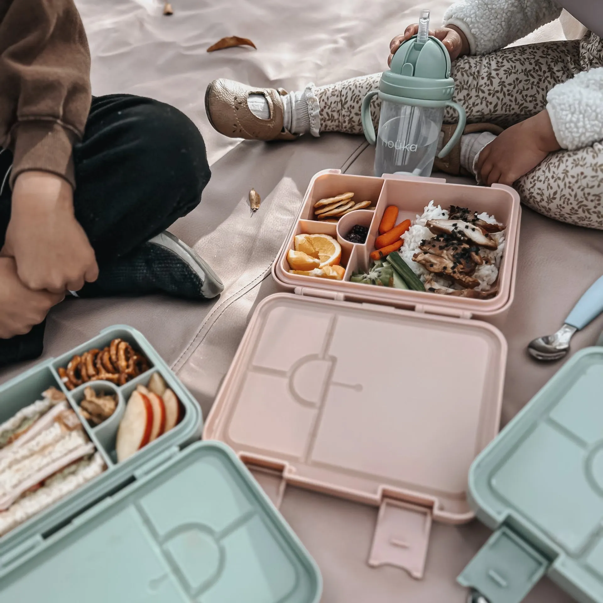 noüka Grand Bento Lunch Box - Soft Blush (Min. of 2 PK, Multiples of 2 PK)