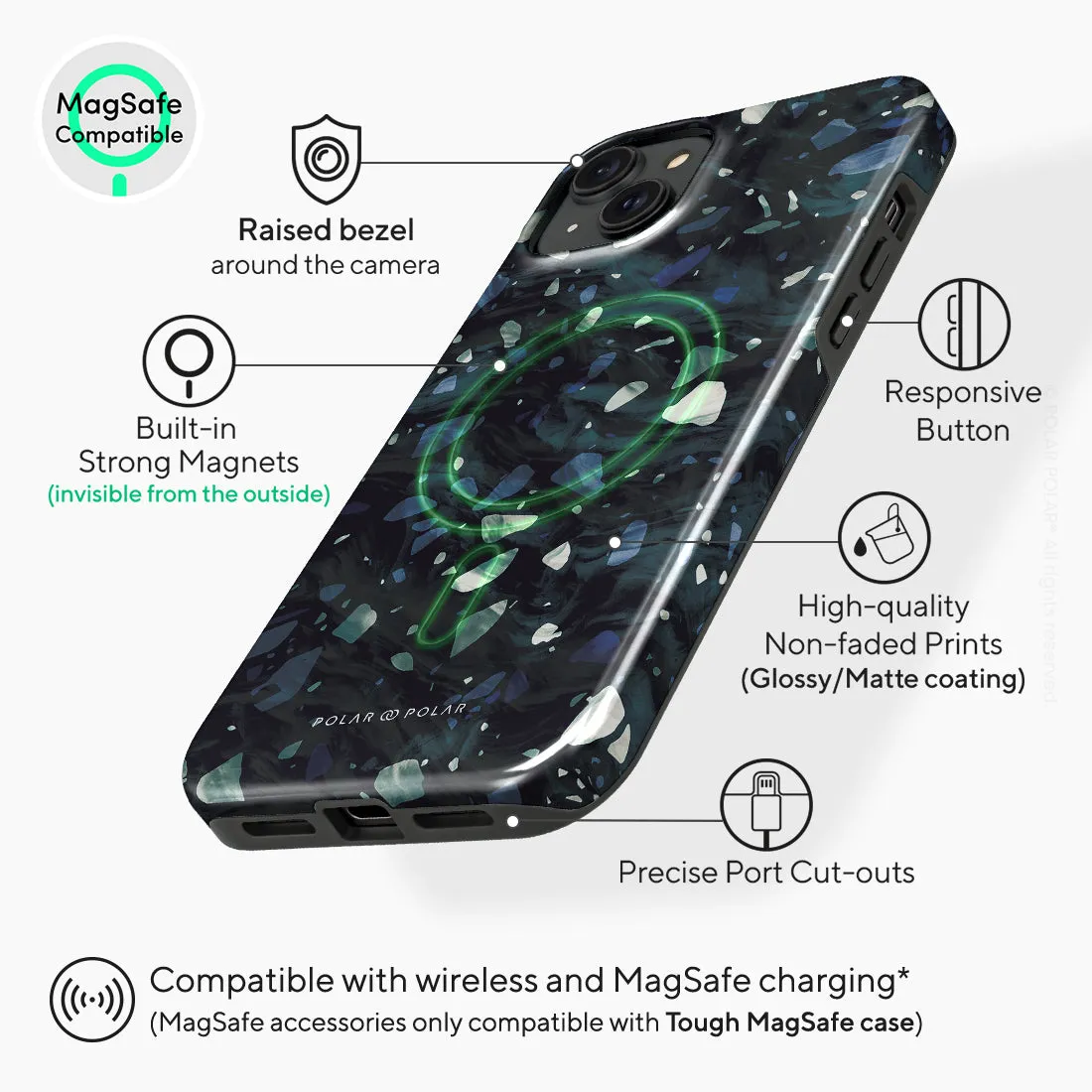 Nordic Terrazzo Gem Custom - iPhone 15 Plus Case