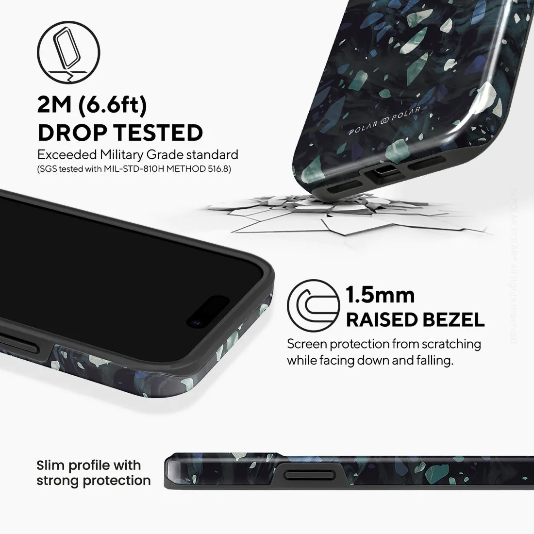 Nordic Terrazzo Gem Custom - iPhone 15 Plus Case