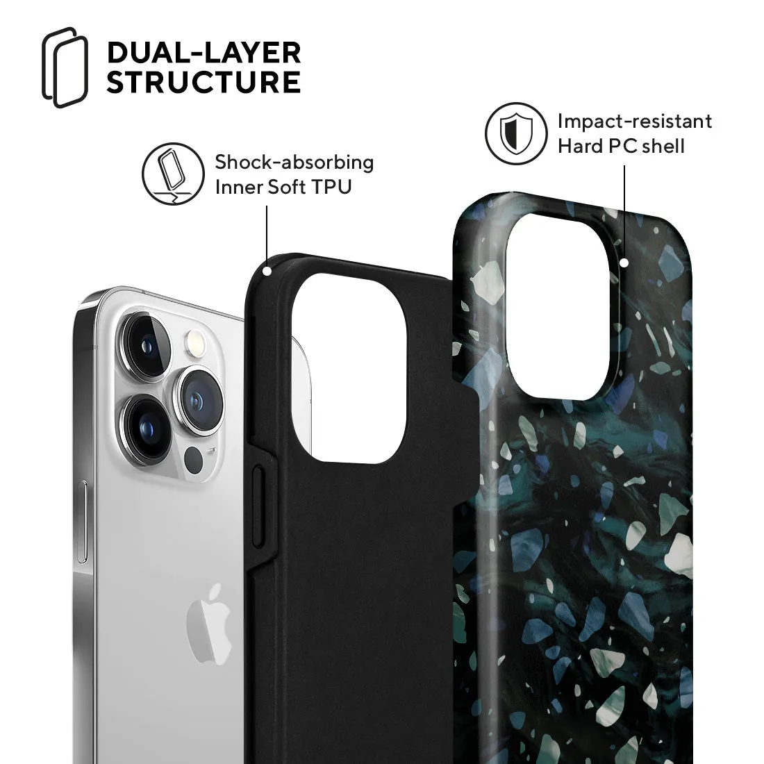 Nordic Terrazzo Gem - iPhone 13 Pro Case