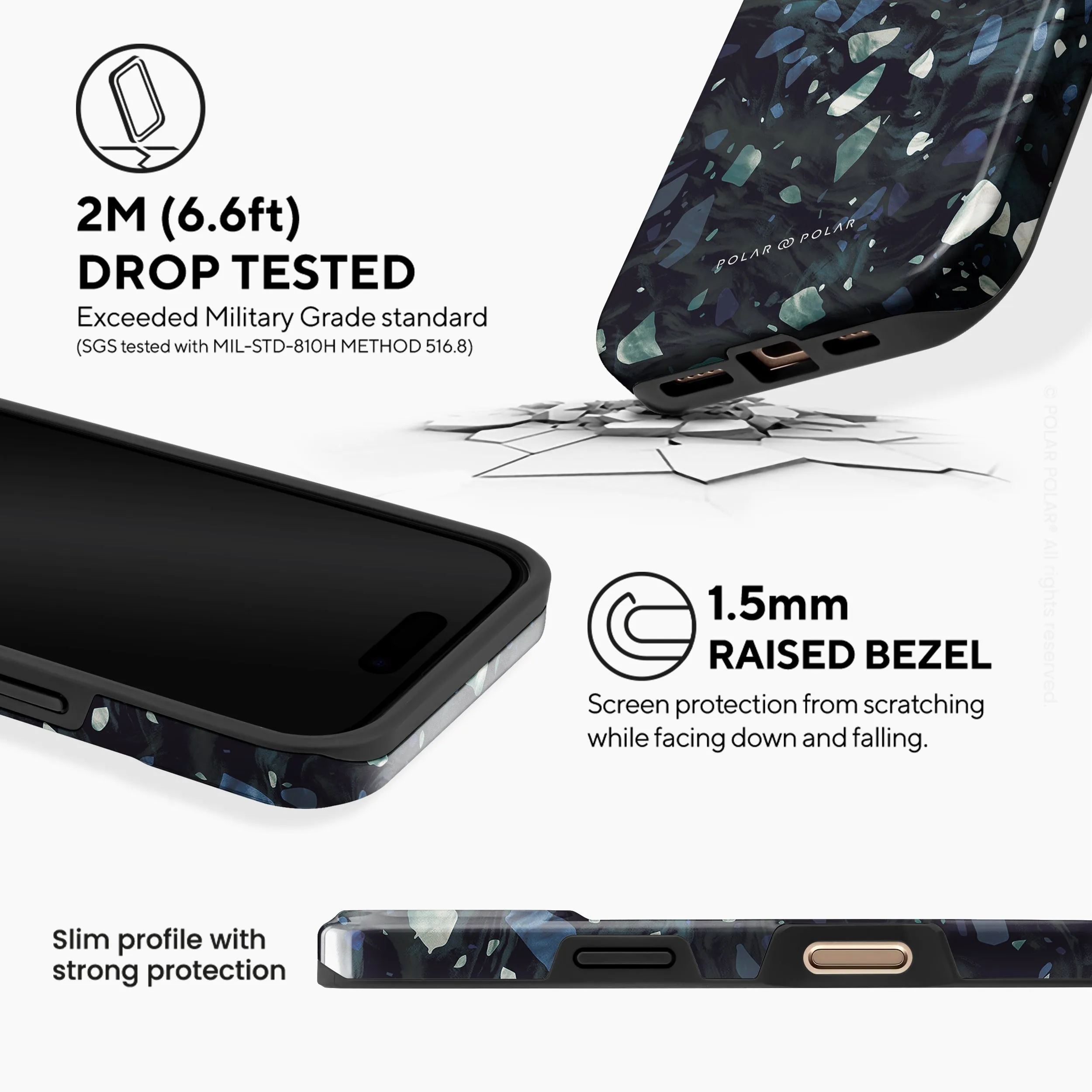 Nordic Terrazzo Gem - iPhone 16 Pro Case