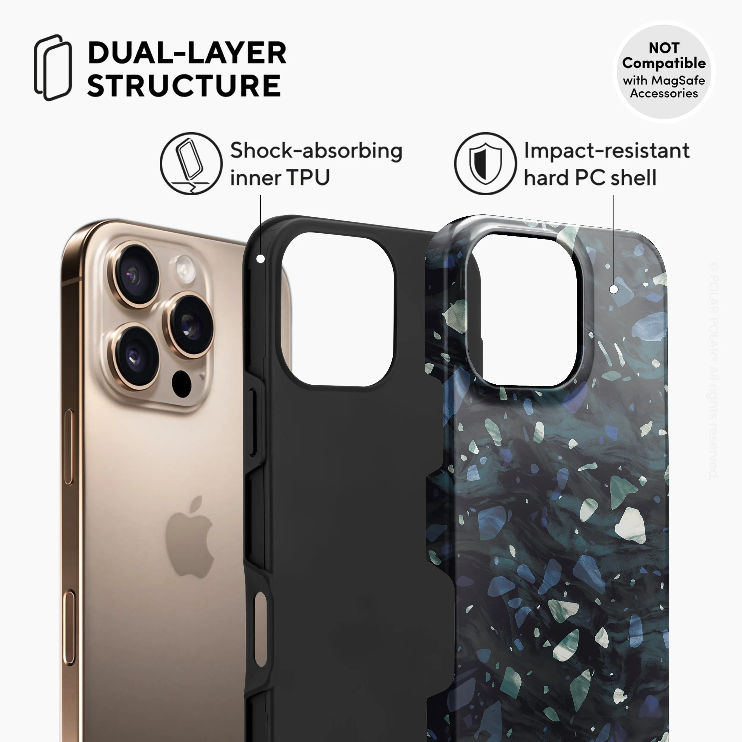Nordic Terrazzo Gem - iPhone 16 Pro Max Case