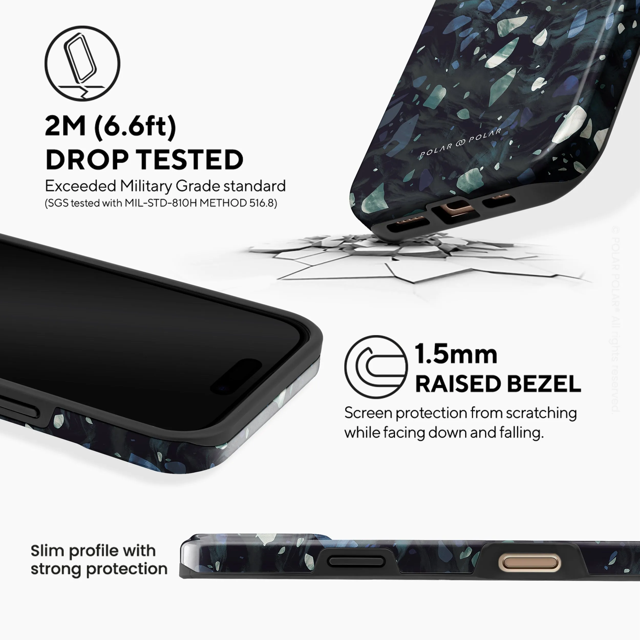 Nordic Terrazzo Gem - iPhone 16 Pro Max Case