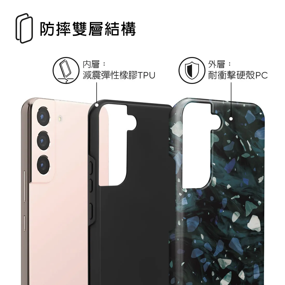 Nordic Terrazzo Gem - Samsung Galaxy S22 5G Case