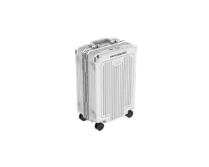 Novogogo Alumina Carry On Luggage Spinner Silver: Sleek, Durable, and Effortlessly Stylish