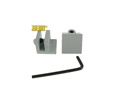 NUSET Tamper Resistant Sliding Window Lock, Hex Screw, White, 1 Pair