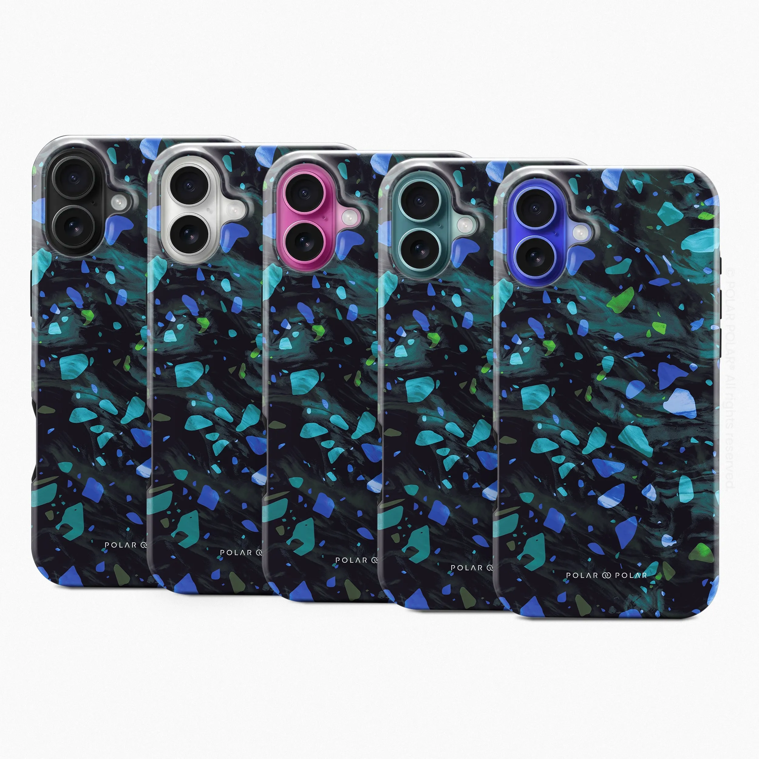 Ocean Terrazzo Gem - iPhone 16 Plus Case