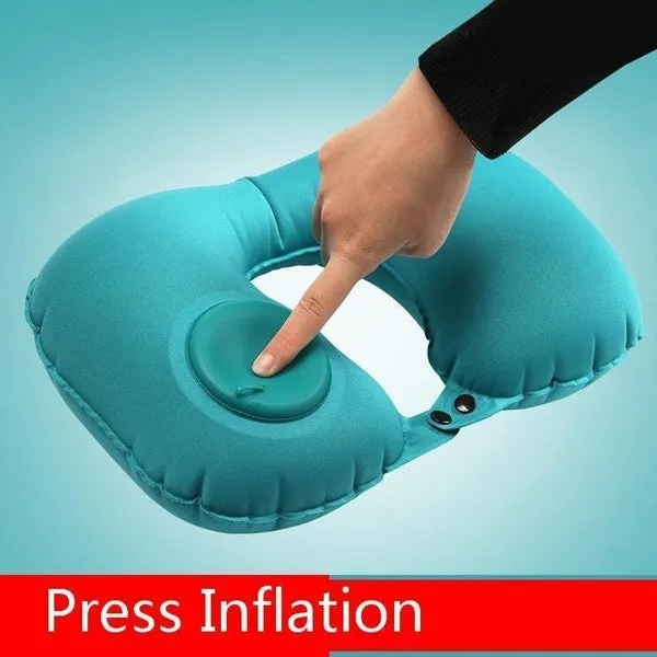 On Air Adjustable and Inflatable Neck Pillow,Airplane Pillow and Cervical Neck Pillow for Kids   Adults