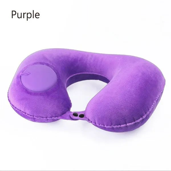 On Air Adjustable and Inflatable Neck Pillow,Airplane Pillow and Cervical Neck Pillow for Kids   Adults