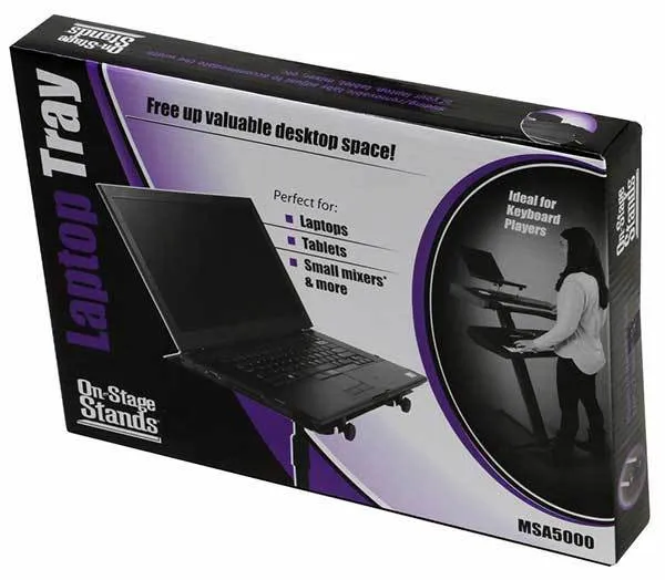 On Stage Laptop Mount/Accessory Tray