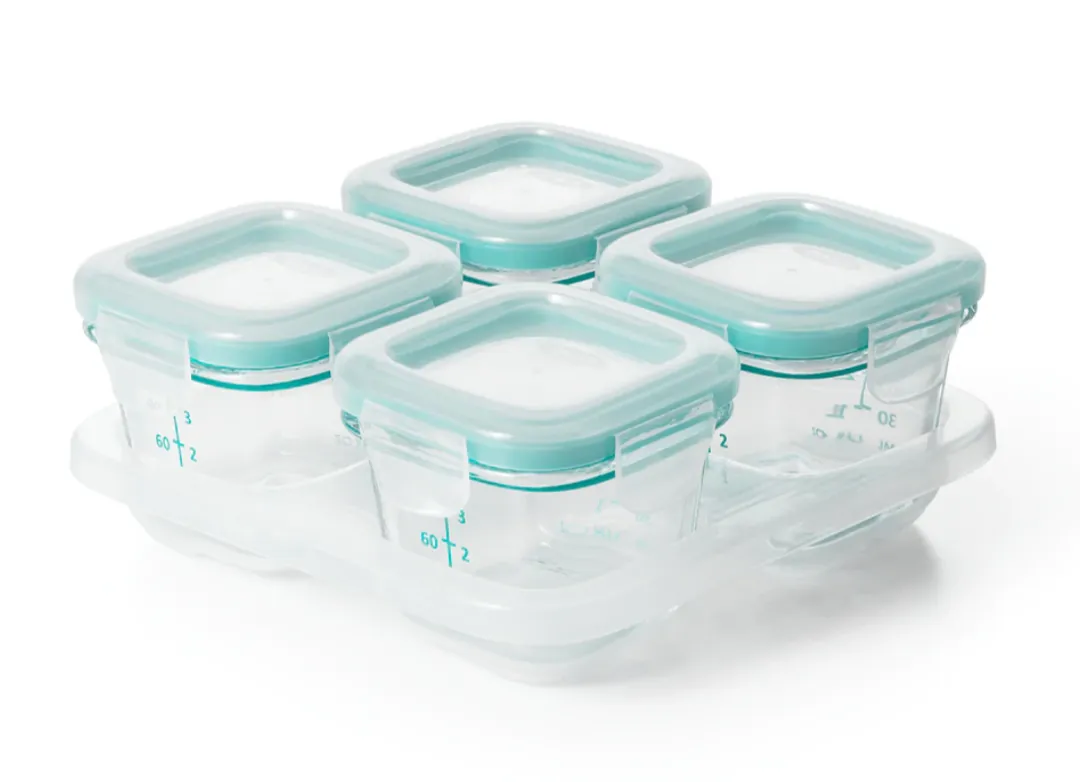 OXO TOT Glass Baby Blocks 4oz - Teal