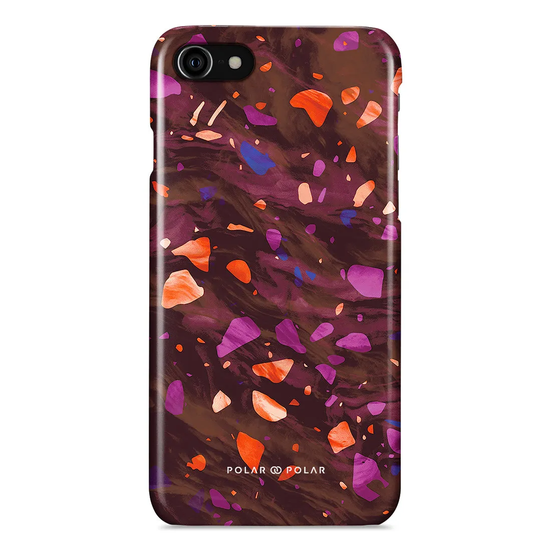 Paprika Terrazzo Gem Custom - iPhone SE3 / SE2 / 8 / 7 Case