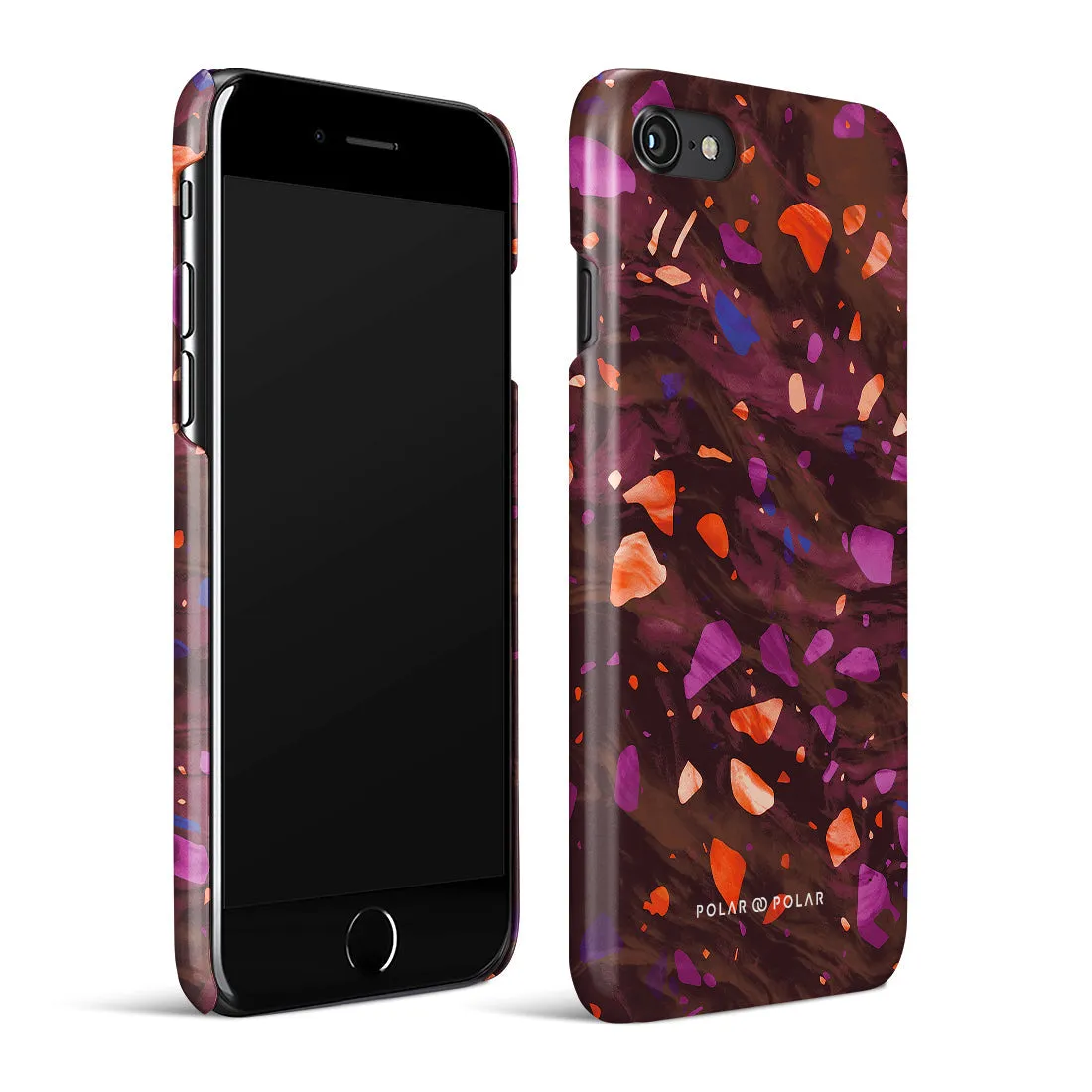 Paprika Terrazzo Gem Custom - iPhone SE3 / SE2 / 8 / 7 Case