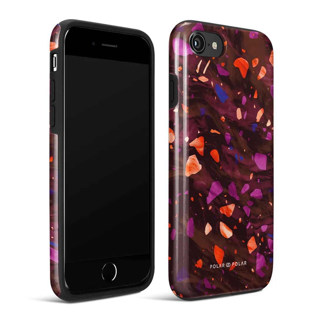 Paprika Terrazzo Gem Custom - iPhone SE3 / SE2 / 8 / 7 Case